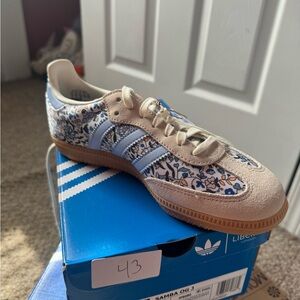 Adidas Samba OG Floral Blue Sneakers